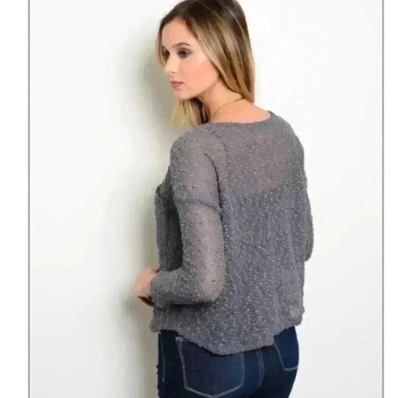 NEW Gray Light weight long sleeve shirt - Picture 2 of 3